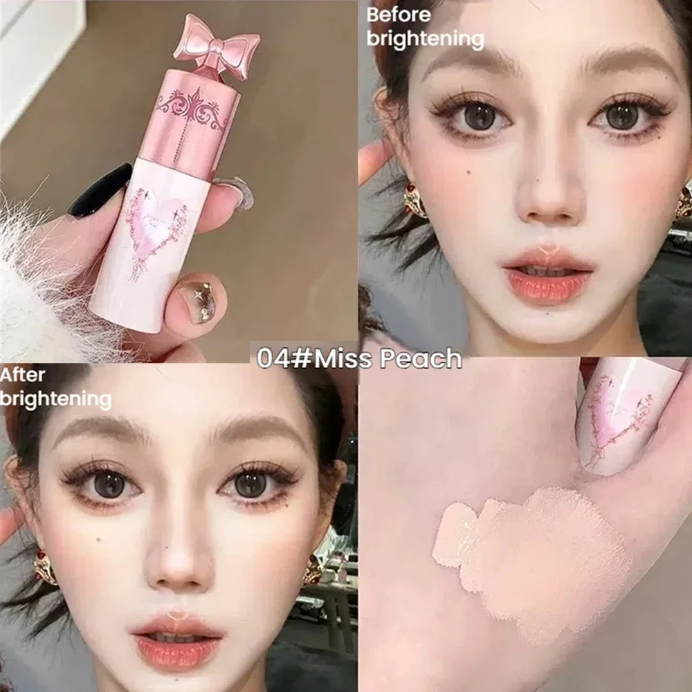 Hellrosa Aufhellender Concealer Flüssig Matt Wasserfest Abdeckt Flecken Akne Hautton-Korrektor Gesichtskontur Gemischte Basis-Make-up-Basis – Detail 16