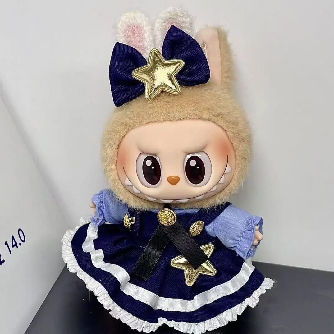 Pour 3.0 Labubu v1/v2/v3 combinaison de dessin animé grand dinosaure d'oie blanche vêtements cadeau pour Labubu vêtements tenue Labubu Ropa (sans poupées)