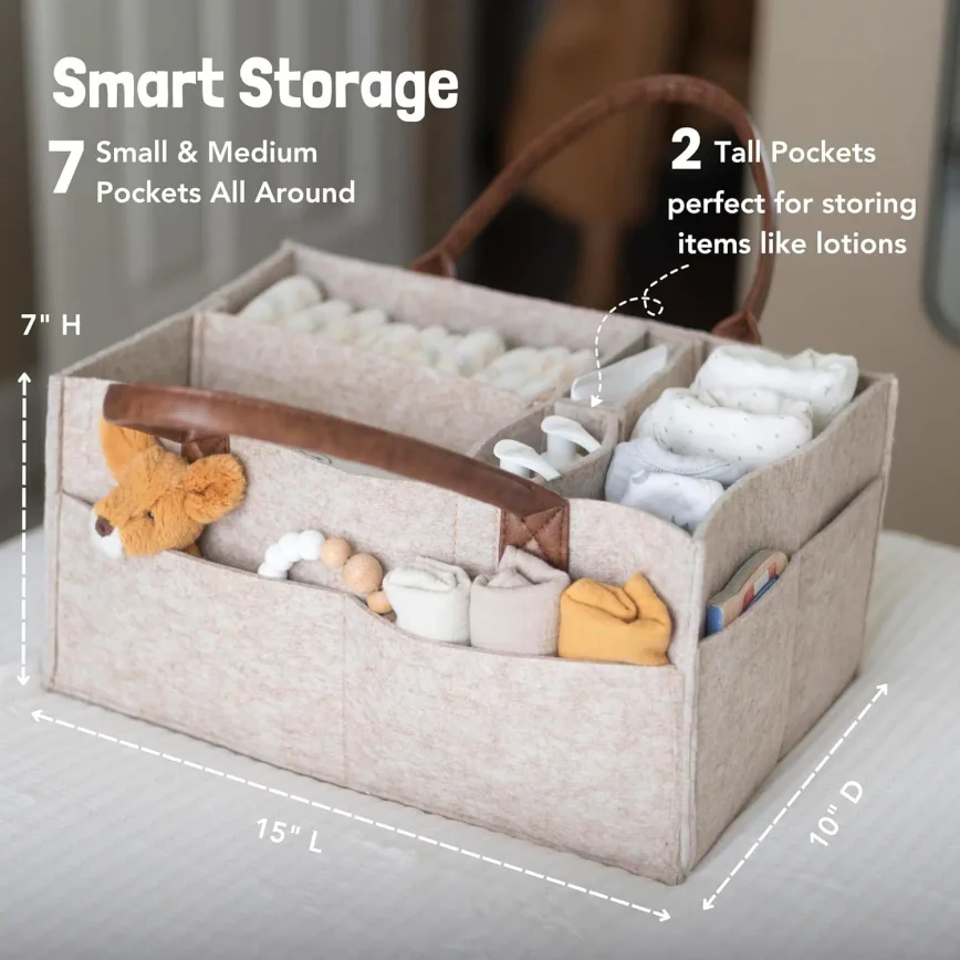 Cesto portaoggetti in feltro p - Baby Nursery Organization Ideas recensione e prezzo