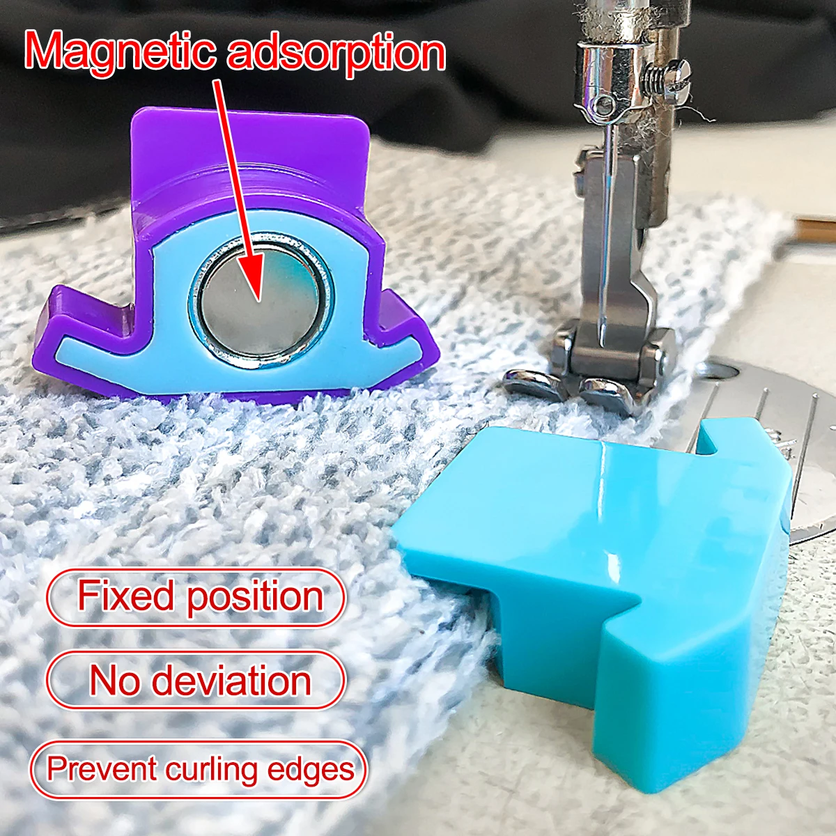 Mały rozmiar plastikowego mocnego magnesu, lokalizator maszyny do szycia, urządzenie do kołnierzenia krawędzi, stały płaski samochód z regulacją magnesu w skali