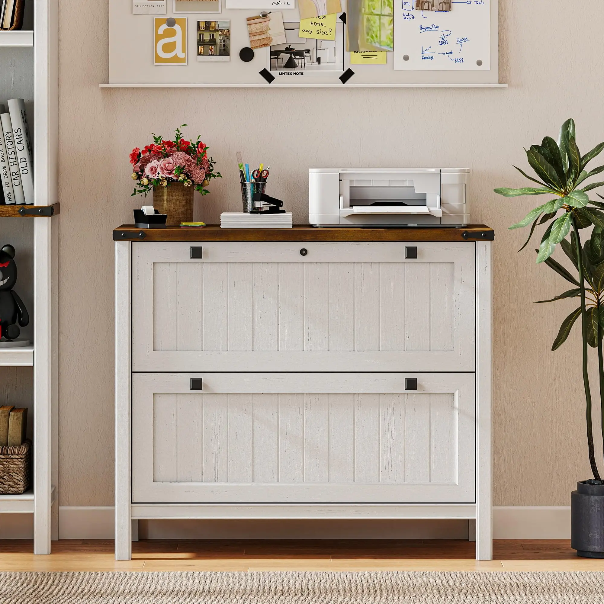 2-Drawer Lockable Lateral File Cabinet ,Filing Cabinets for Home Office