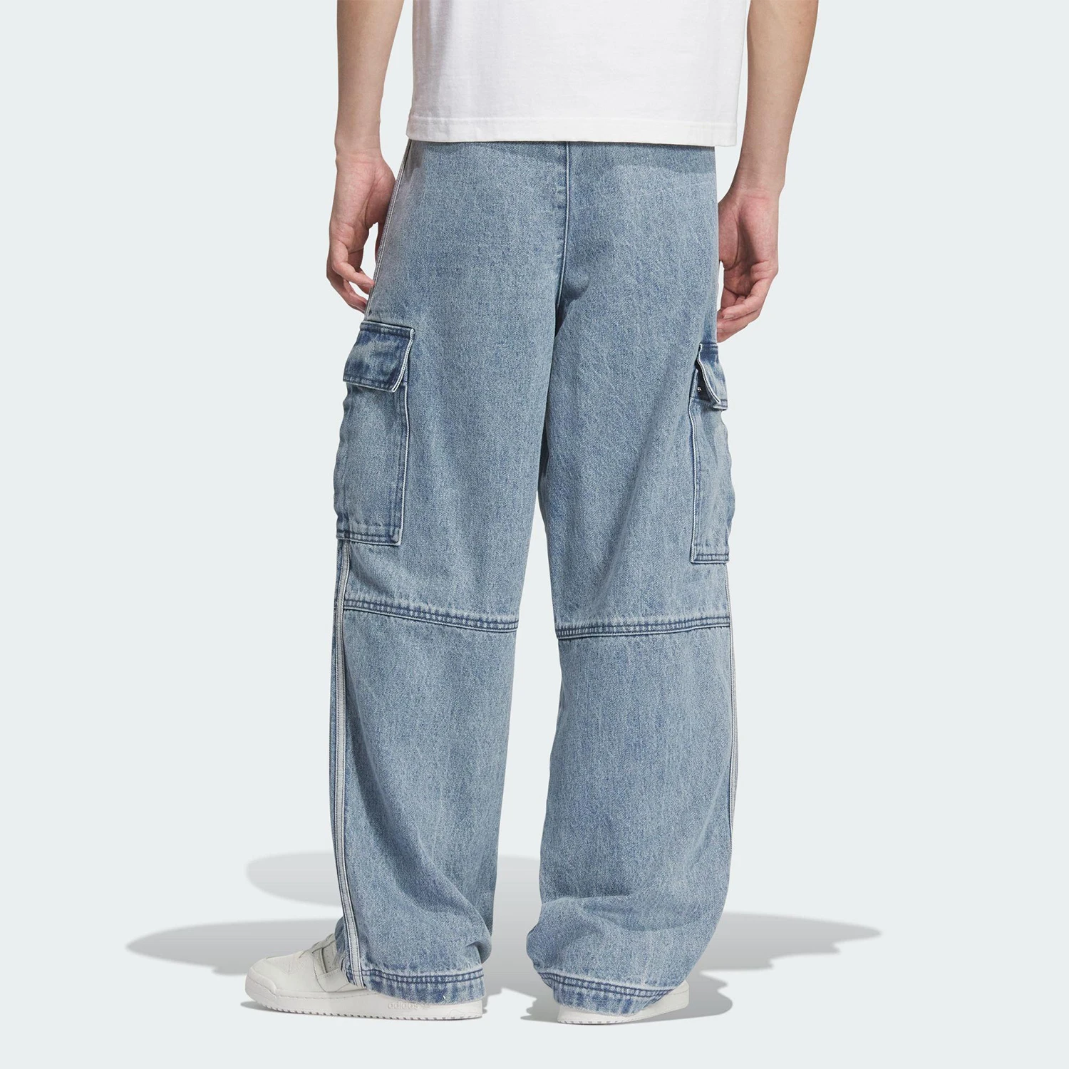 Adidas genuine Mens Vintage Street Style Work Denim Pants KS5980