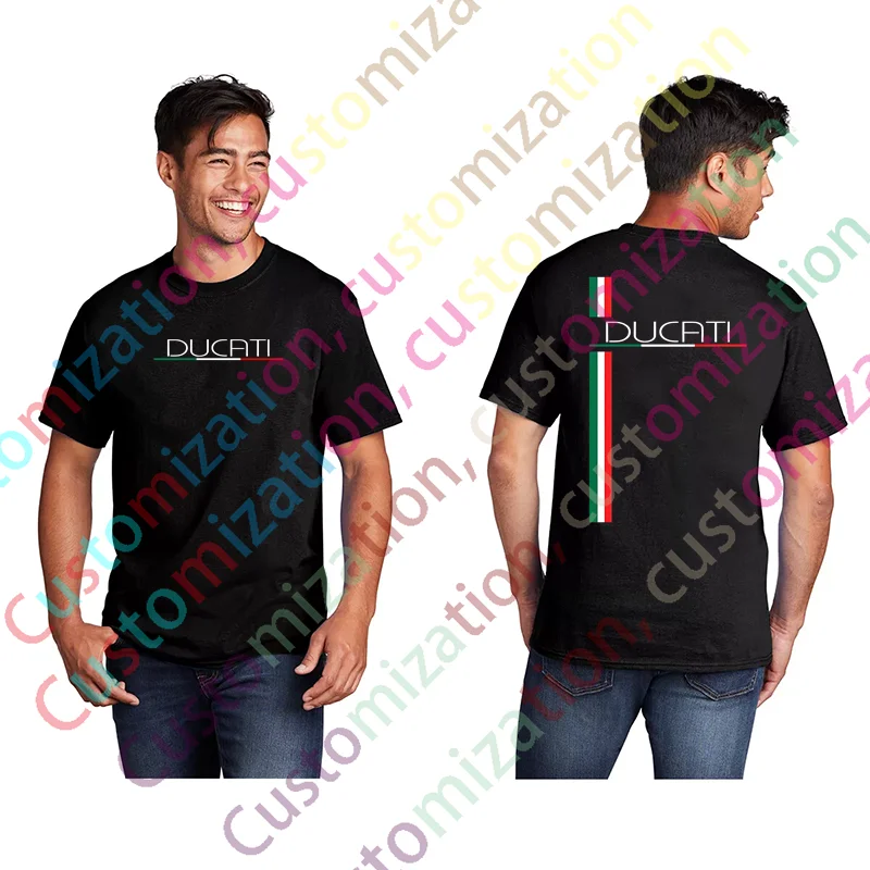 تي شيرت رجالي صيفي جديد غير رسمي Ducatis Moto GP Racing Motorbike تي شيرت جرافيك بأكمام قصيرة 100% قطن