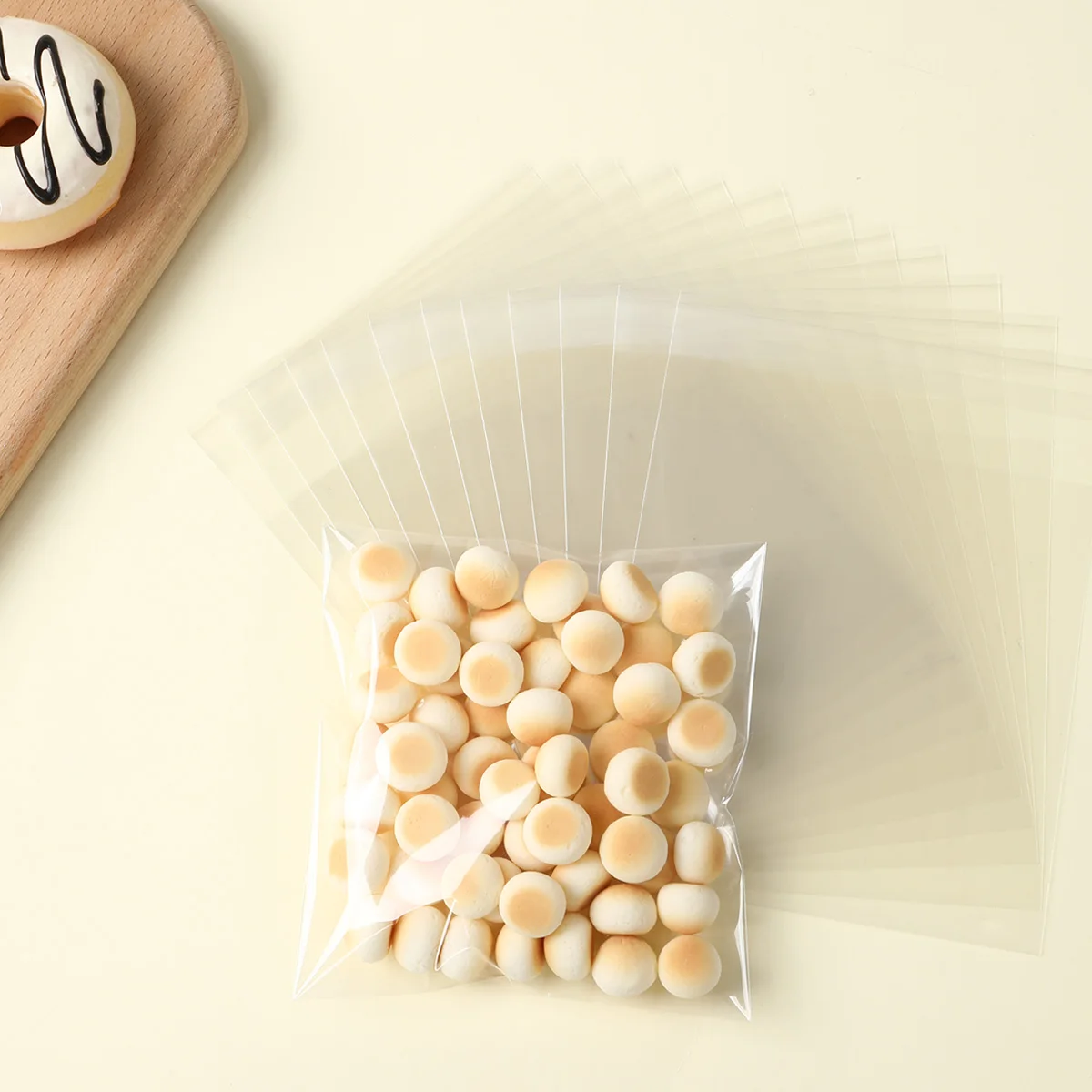 50/100 шт. прозрачный пластиковый пакет, упаковка для конфет, леденцов, печенья, прозрачный целлофановый пакет OPP, Рождественский подарок, свадьба, день рождения, вечеринка