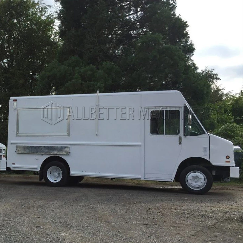 Allbetter Fully Equipped Electric Food Truck Vending Cart Ice Cream Coffee Beer Bar Mobile Kitchen Retro Food Truck for Sale USA