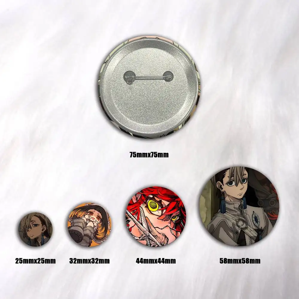 A-G-GACHIAKUTA Art Badges Button Round Creative Pin Brooch Badge Bag Decor Accessories Fans Collect Friends Gifts
