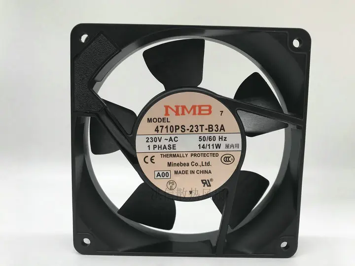 

Free shipping new original NMB-MAT 4710PS-23T-B3A 230V 14/11W aluminum frame AC fan