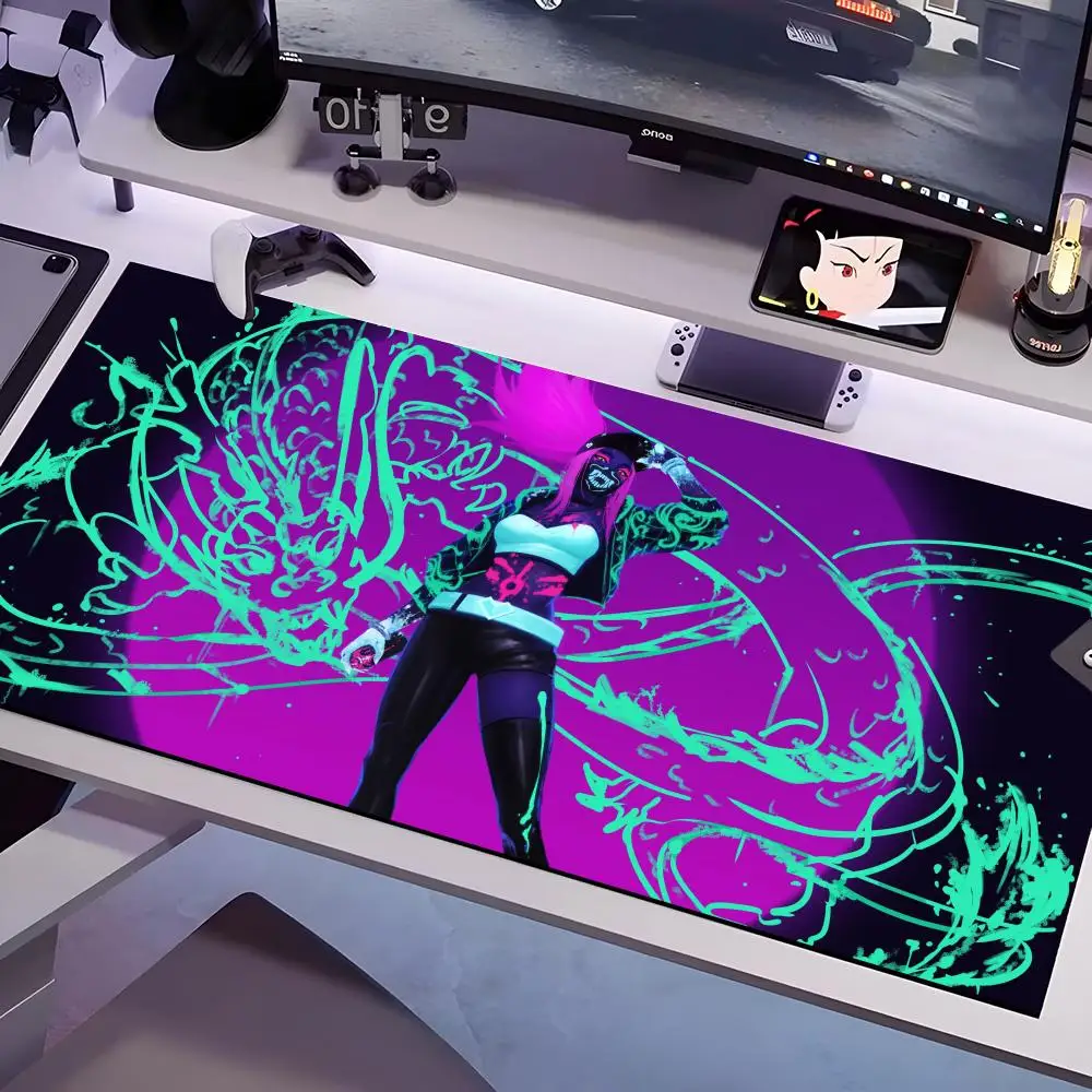 Game Akali-kdajpg Mouse Pad Multiple Sizes Large Square Computer Office Game Table Mats Rubber Anti-slip Mousepads