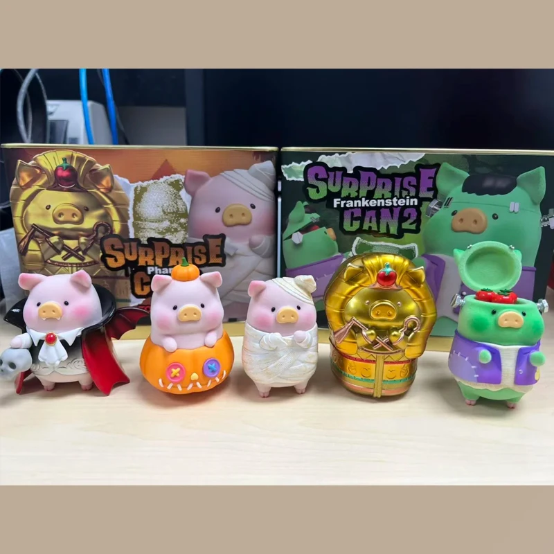 المعلبة لولو خنزير مفاجآت ملء Can V2 صندوق الفينيل لطيف خنزير الوجه عمل الشكل الديكور صندوق الهالوين تحصيل نموذج الهدايا #6