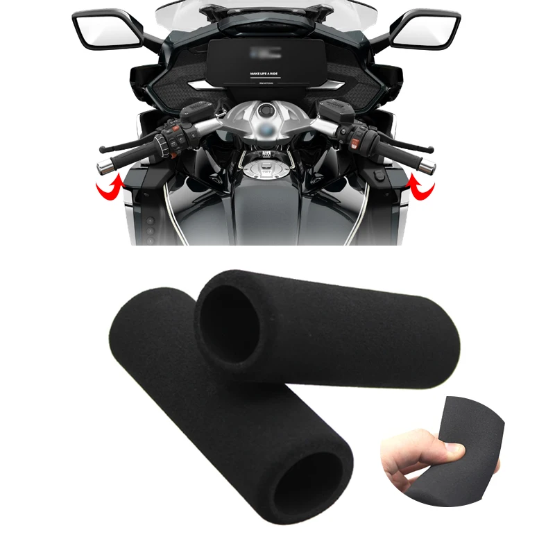 

For BMW K1600GT K1600GTL K1600B K1600 GT/GTL 2014-2024 2023 Motorbike Anti Vibration Handle Bar Foam Comfort Slip Over Grips