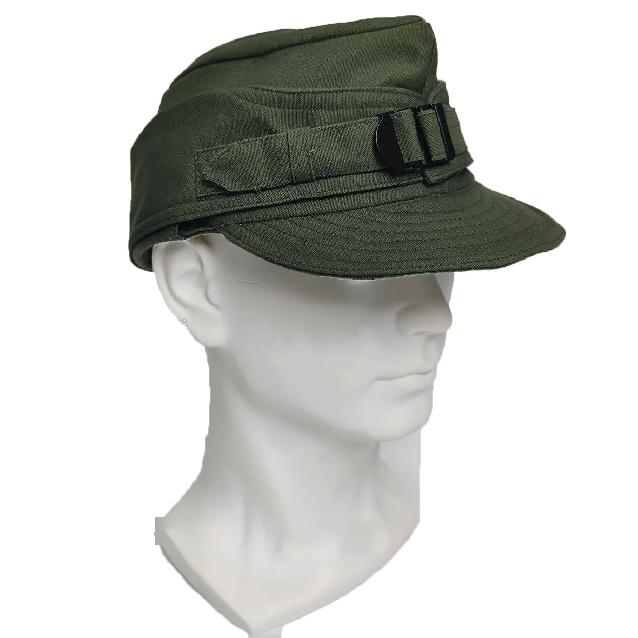 WW2 US Olive Green Mountain Cap Reproduction Outdoor Hiking Ski Hat for Reenactment Movie Prop Costume