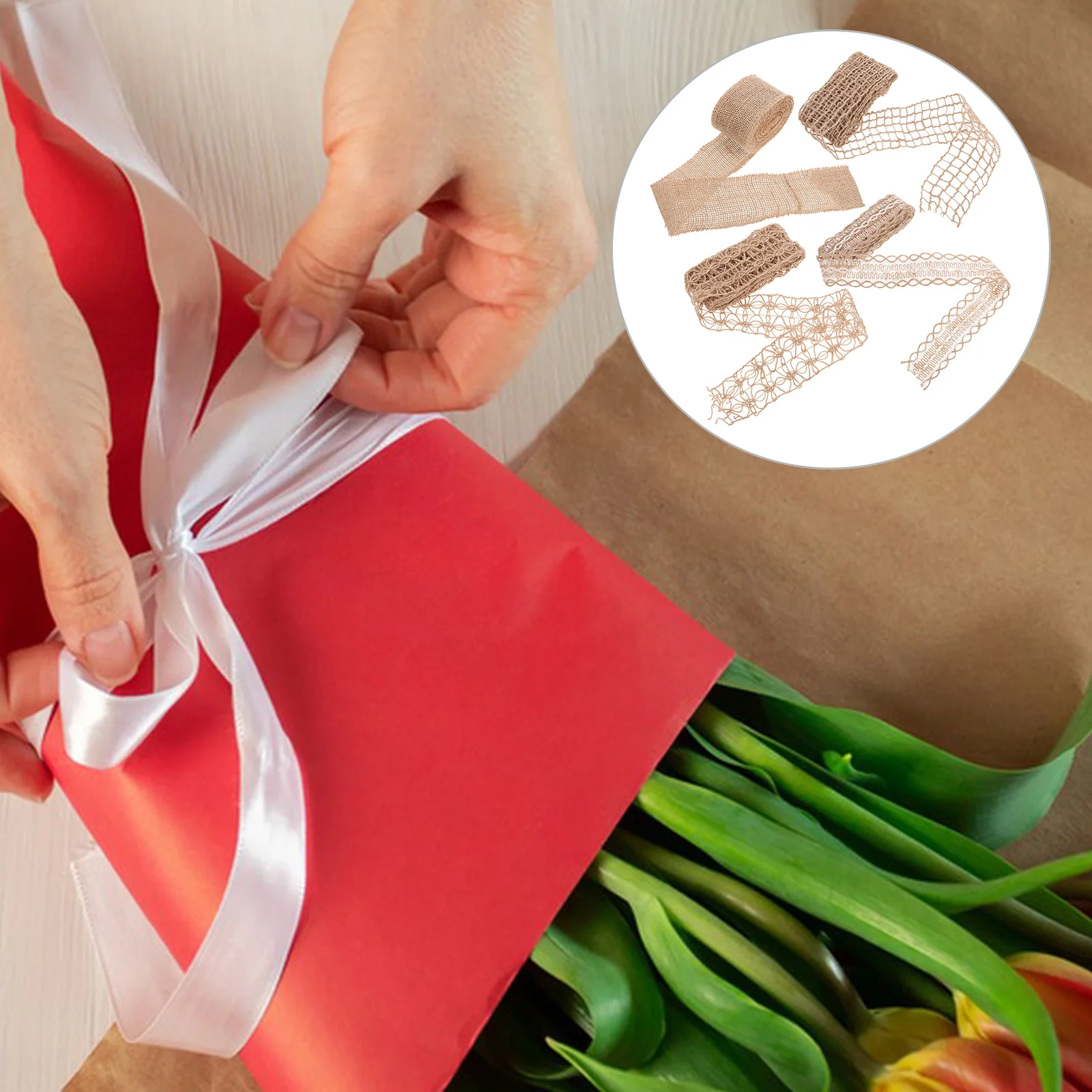 

Vintage Burlap Roll Retro Mesh For Crafts Wrapping Home Decor Present Packaging Wedding Bouquets Wreaths Burlap Fabric