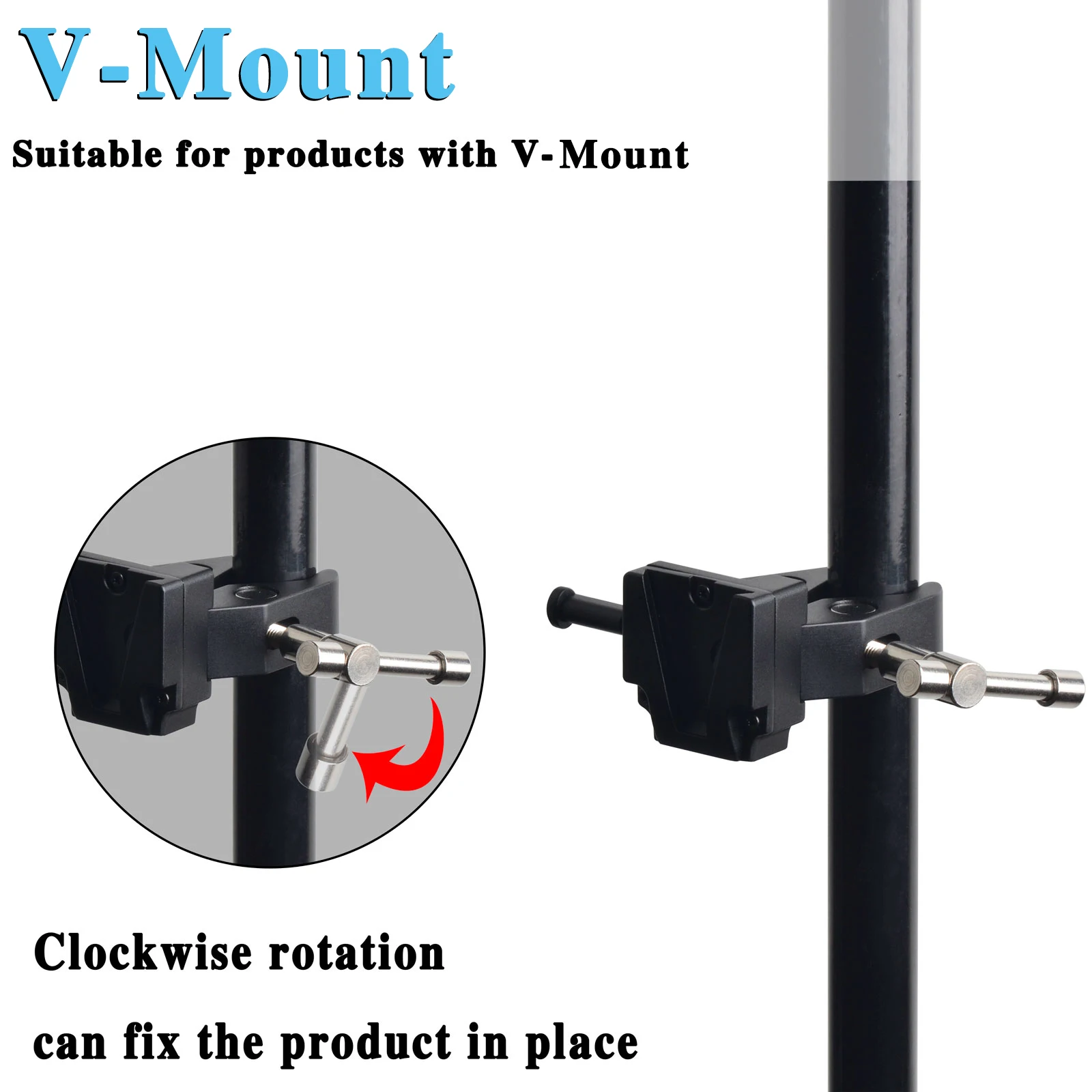 Crab Leg Holder V-Lock Mount Adapter with Crab Clamp For V Mount Battery Camera Photographic Devices Ripod Gimbal Column