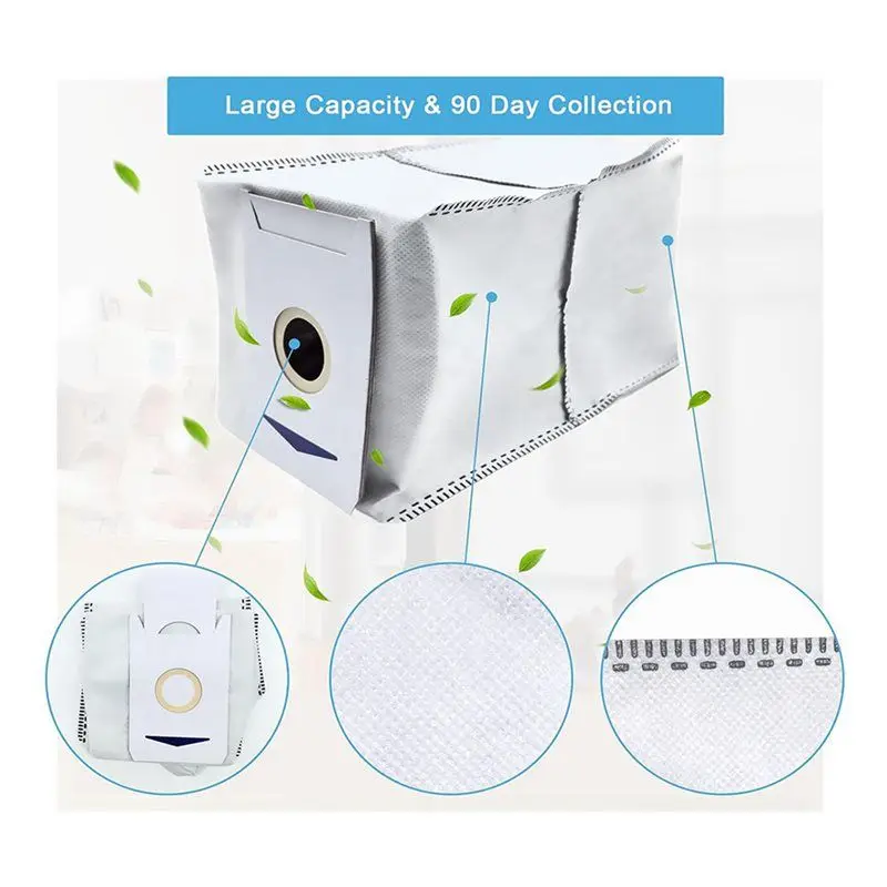 ABKO-2 Set Ersatzzubehörset für Ecovacs Deebot T30 Pro Omni/T30 Omni-Tücher, Seitenbürsten, Staubbeutelfilter