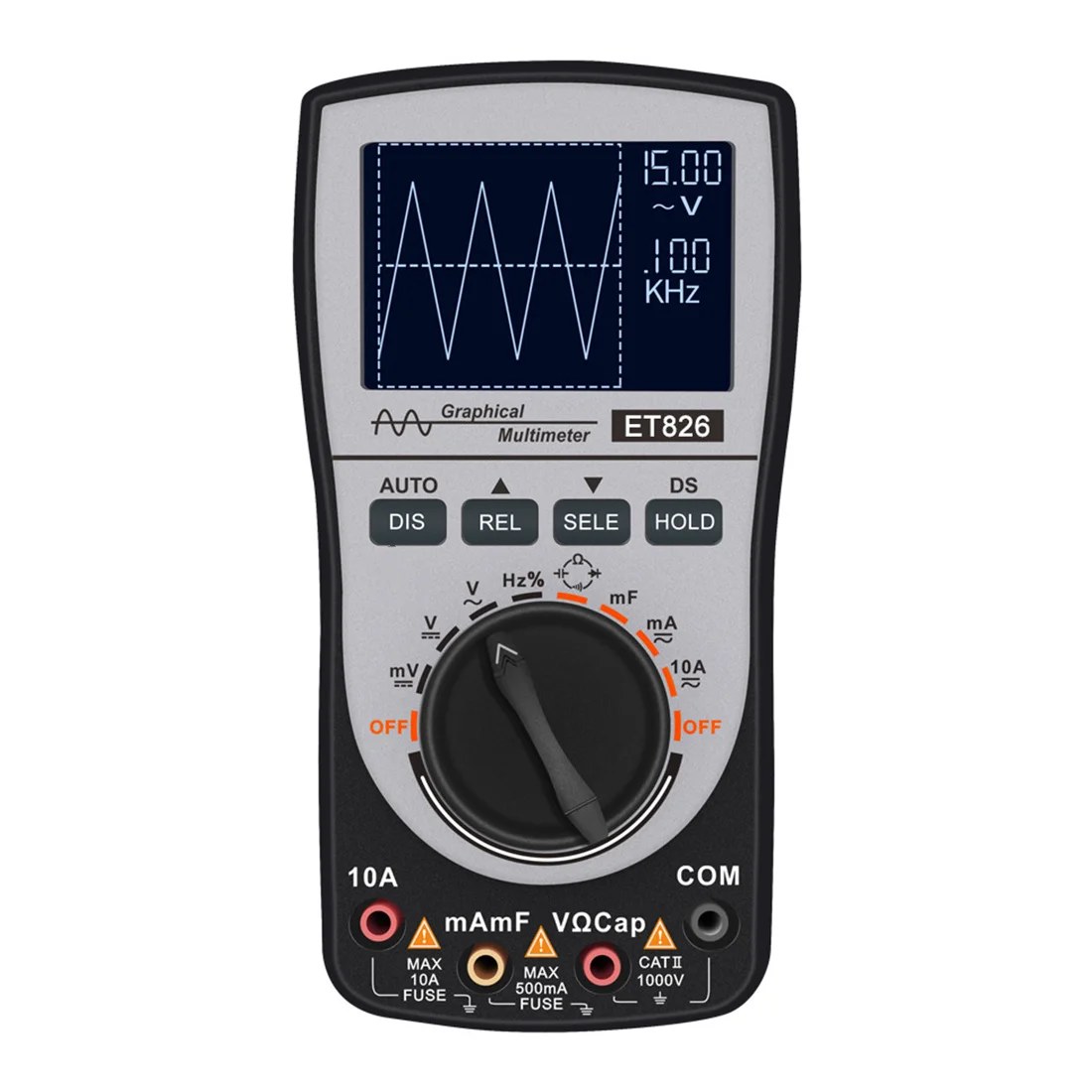 

ET826 Digital Multimeter Oscilloscope Auto Range Direct Current/AC Voltage Current Meter Capacitance Resistance Testers