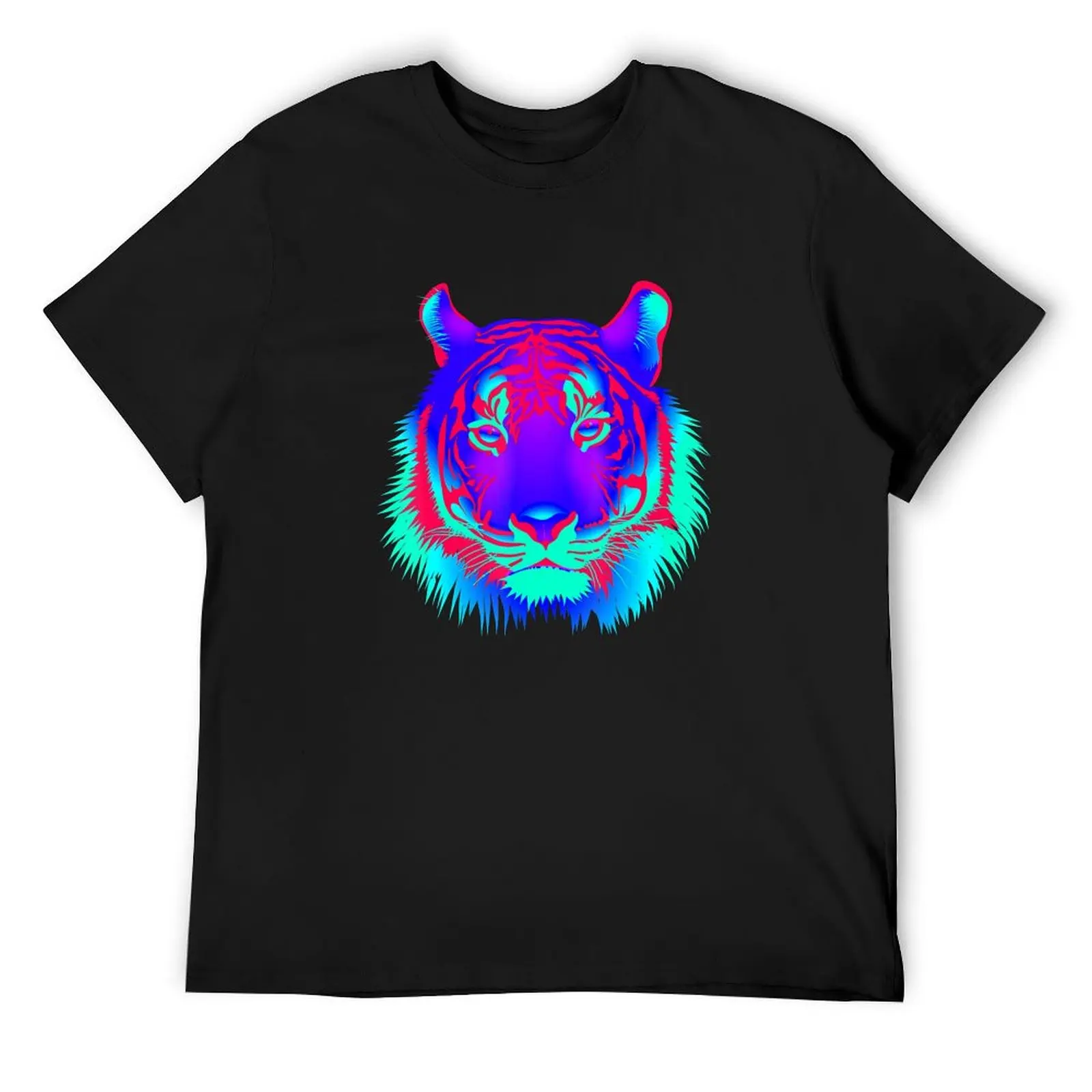 

EDM Electronic Dance Techno Colorful Tiger Rave T-Shirt football t shirt anime tshirt korean fashion sports fans men clothings