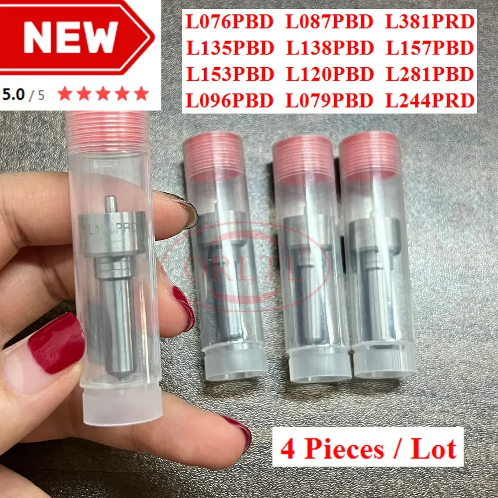 

4pc Diesel Nozzle L076PBD L135PBD L138PBD L079PBD L157PBD L153PBD L120PBD L281PBD L381PRD L136PBD L244PRD L076PBD For Delphi 3/4