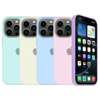 Original Liquid Silicone Case For Apple iPhone 16 15 14 13 Pro Max  Cases For iPhone 16 15 14 13  Plus Full Logo Cover