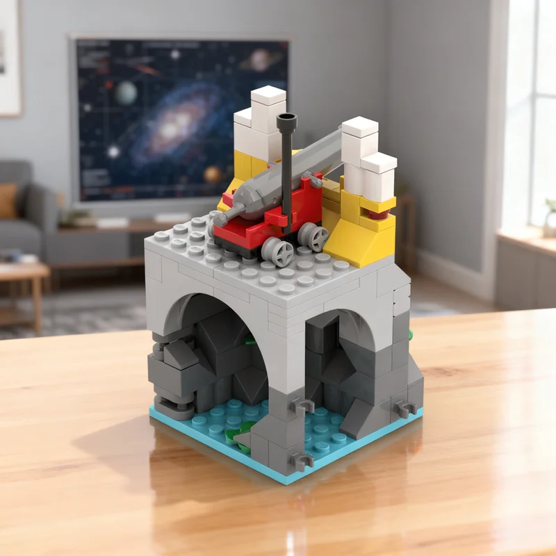 

109pcs MOC Cannon Wall Expansion Eldorado Fortress Pirates Model Building Blocks Construction Toys Christmas Gifts Brick Kids