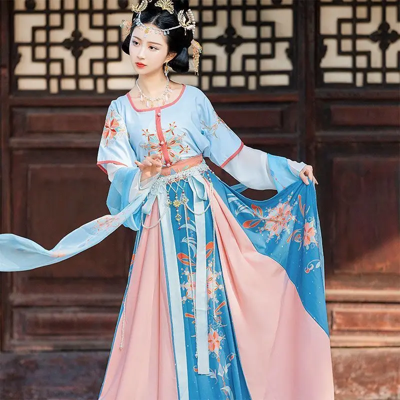 

‌ Поясная цепочка Hanfu ручной работы-длинный пояс с жемчужной бахромой, китайские бижутерия династии Тан, элегантное украшение на талию для женщин