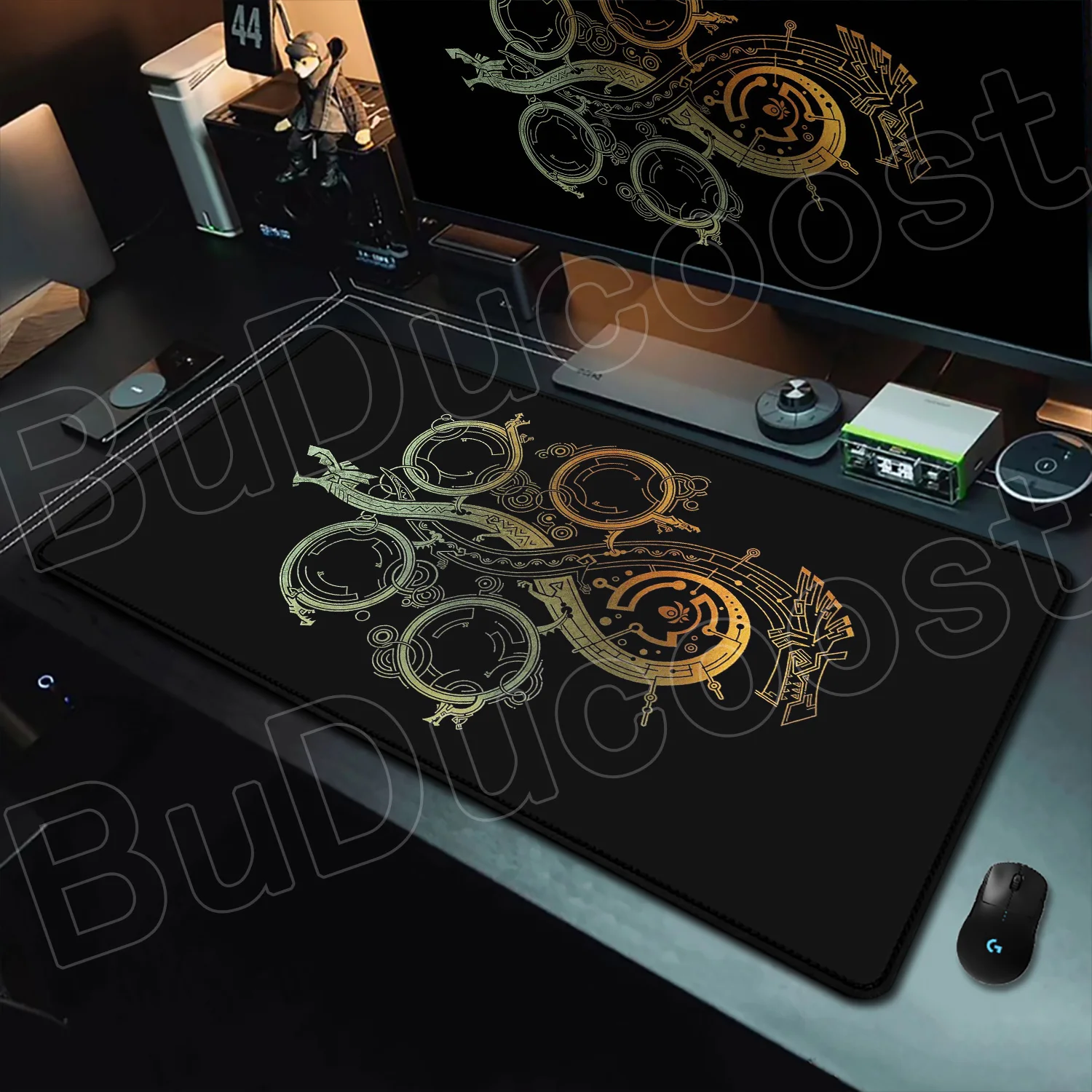 Nouveau papier peint jeu Monster Hunter Wilds tapis de souris en caoutchouc antidérapant bord de jeu serrure Eage tapis de jeu ordinateur portable Cool tapis de bureau accessoires