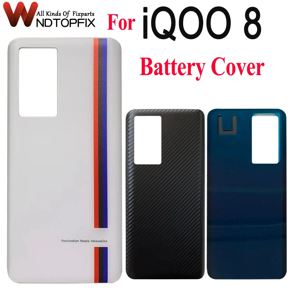 

6.56" For Vivo iQOO 8 Battery Cover Back Housing Replacement Case Parts For Vivo iQOO 8 Back Cover V2136A iQOO8 Battery Cover