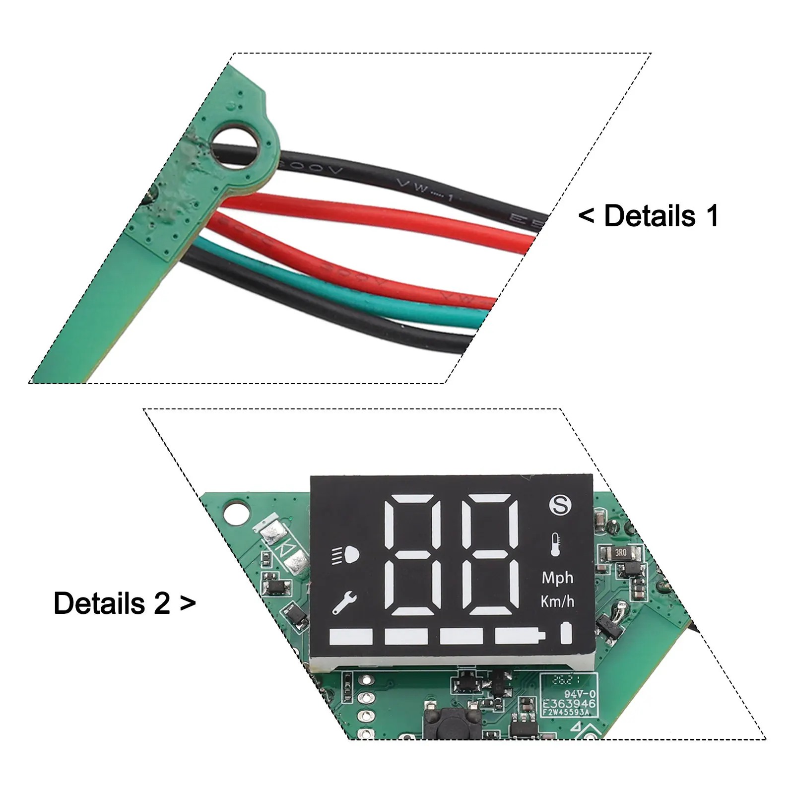 

Scooter Accessories Scooter Display Board User-friendly Interface Compact Design Fit For Kugoo Pack Size 10*12*5cm