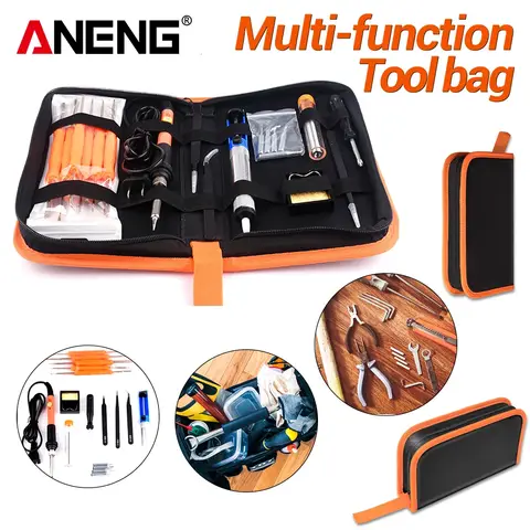 ANENG 전기 납땜 인두 액세서리 다기능 전자 직업 수리 용접 도구 키트 가방 ANENG 전기 납땜 인두 액세서리 다기능 전자 직업 수리 용접 도구 키트 가방