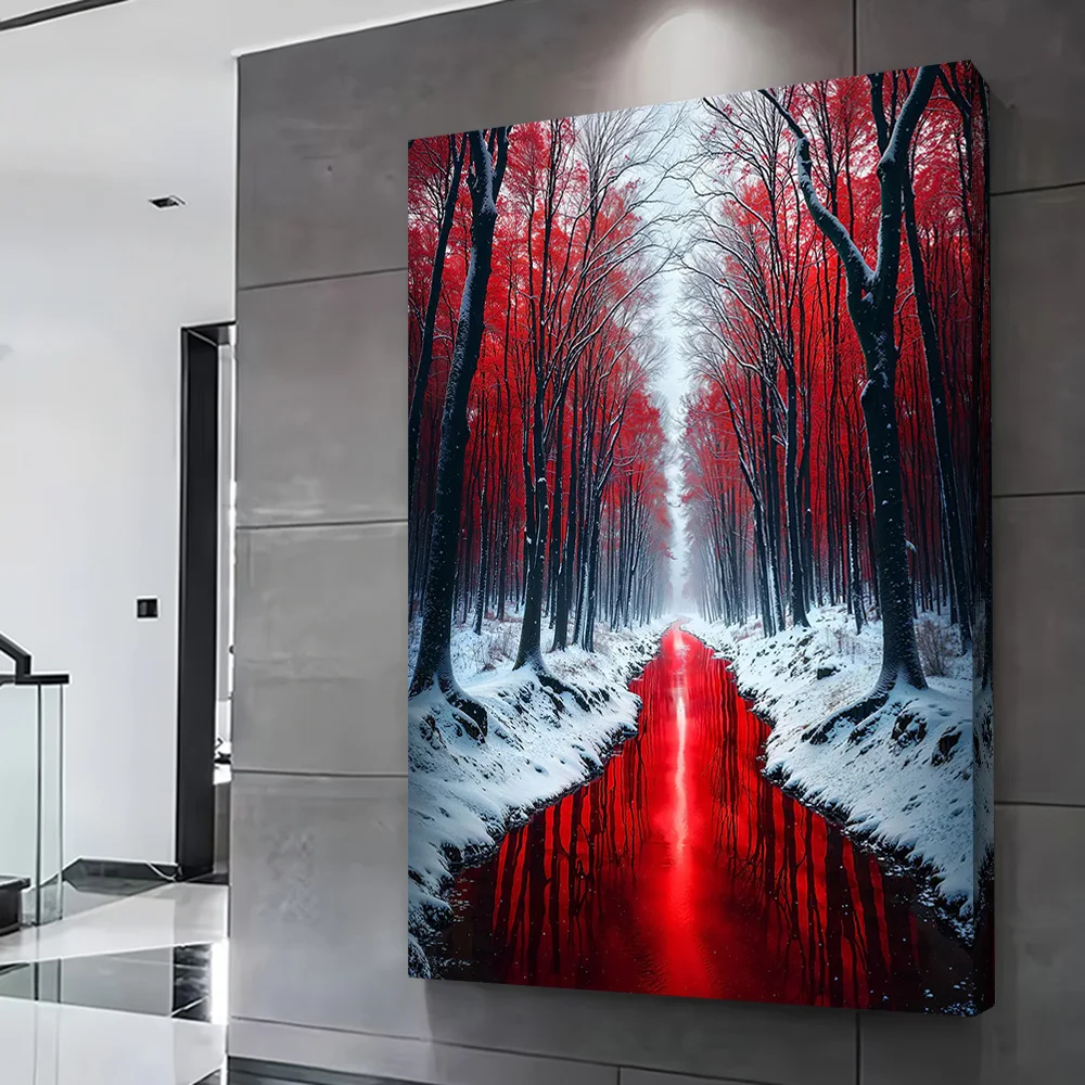 Bloodstained Forest Printing Poster Custom Pictures Wall Art Canvas Painting Gift for Home Decorations Living Room Decoration