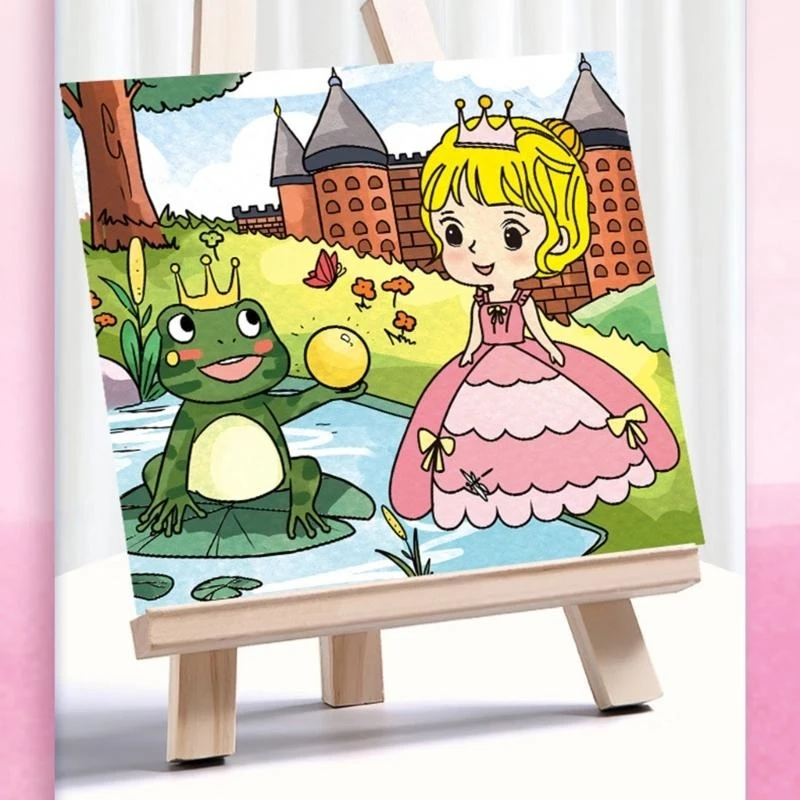 子供用の水彩画のぬりえ