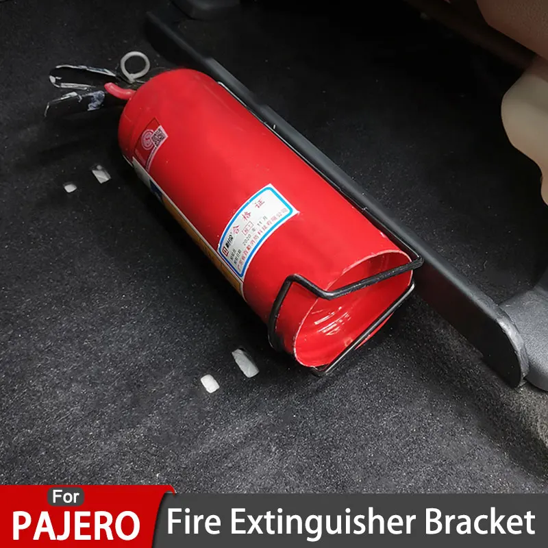 Fire Extinguisher Anti-Roll Bracket For V97 V93 V87 Mitsubishi Pajero Fire Extinguisher Stowing Tidying Montero Shogun Interior