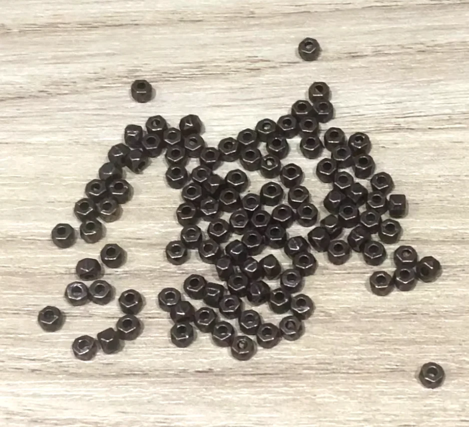 

250 pcs 3*3mm Alloy metal little sapcer beads for jewelry handmade HW2615