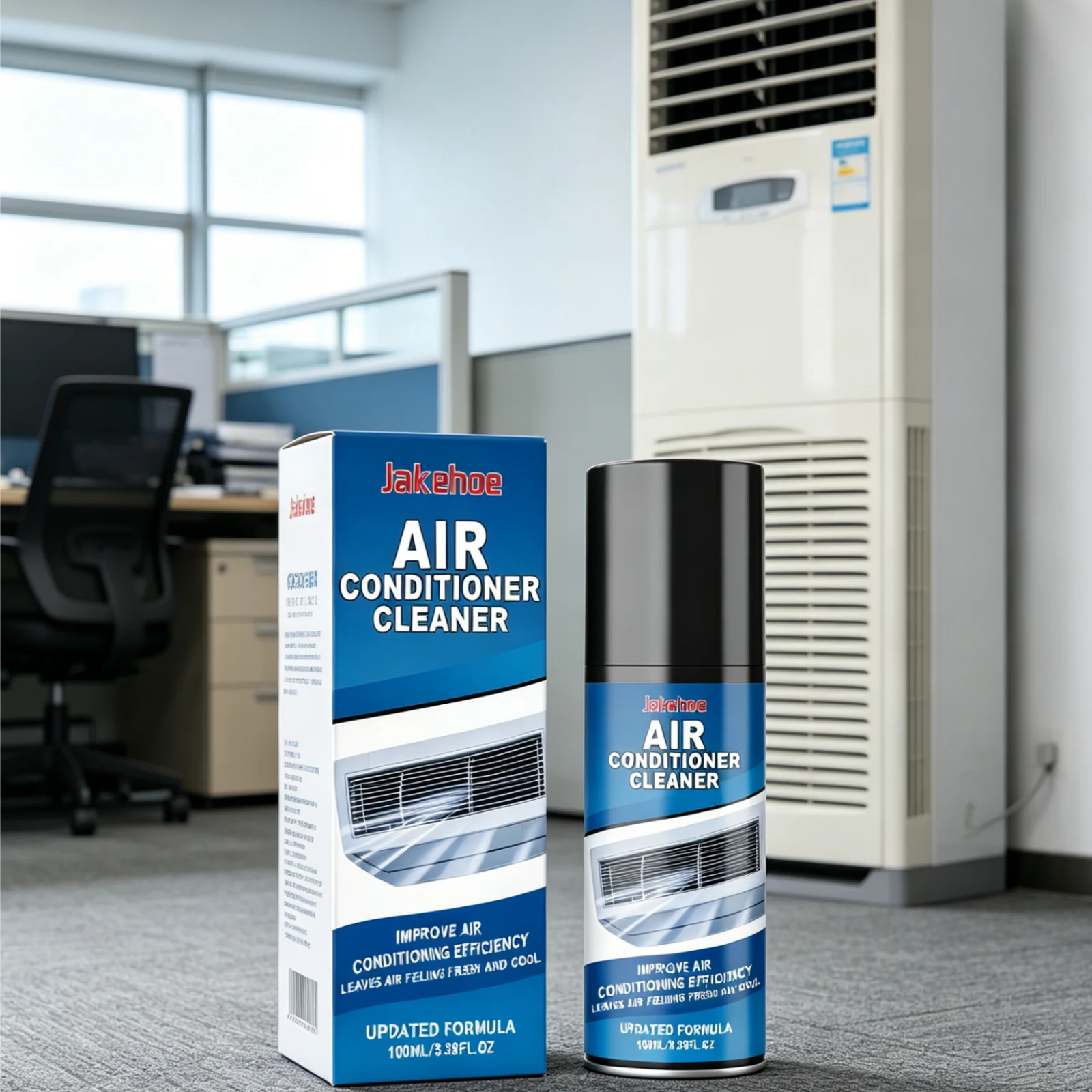 Jakehoe Air Conditioner Foam Cleaner Powerful Cleaning Remove Stubborn Stains Easy Use Multi Purpose Air Conditioner Spray 100ml view 4