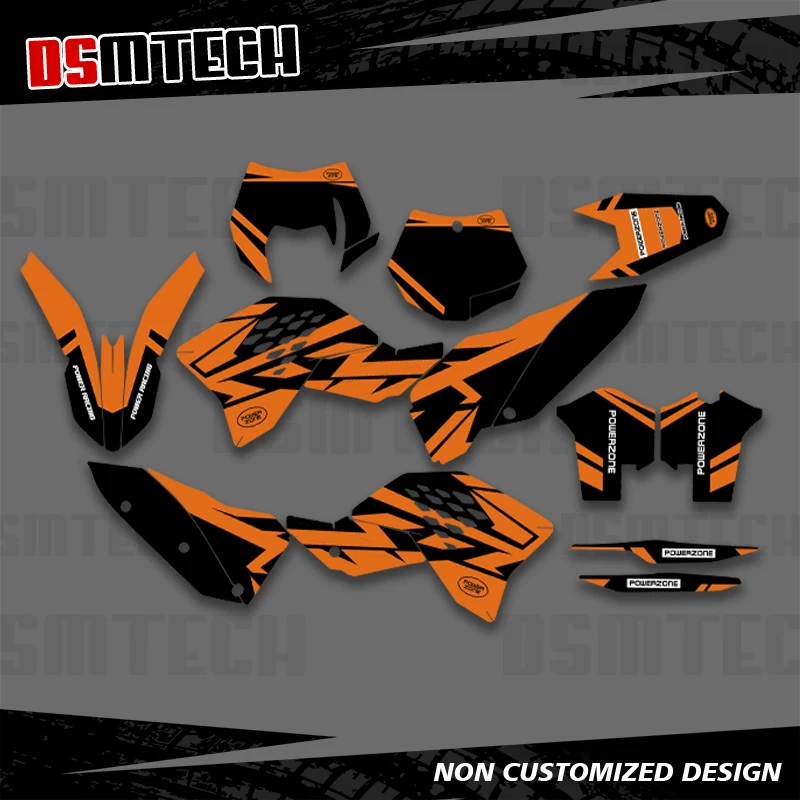 

DSMTECH для KTM SX SXF 2007 2008 2009 2010 EXC EXCF 125 250 300 450 2008 2009 2010 2011 Графические наклейки Наклейки для мотоцикла 011