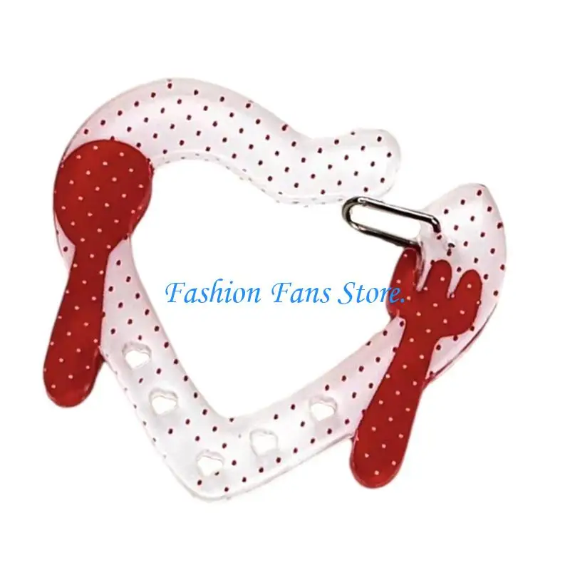  Stylish Carabiner Hook Ita Bag Decoration Buckle Keychain Pendant Handbook Charm Acrylic Keyring Accessories for Women