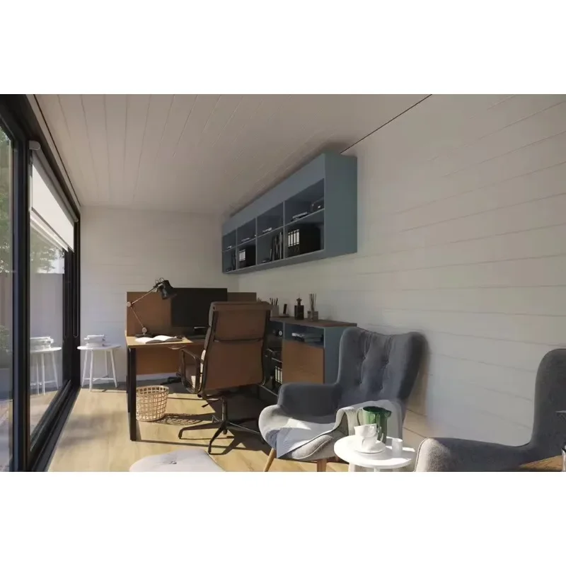 Prefab container house Space Capsule office tiny house wood decoration outdoor office pod garden office pod