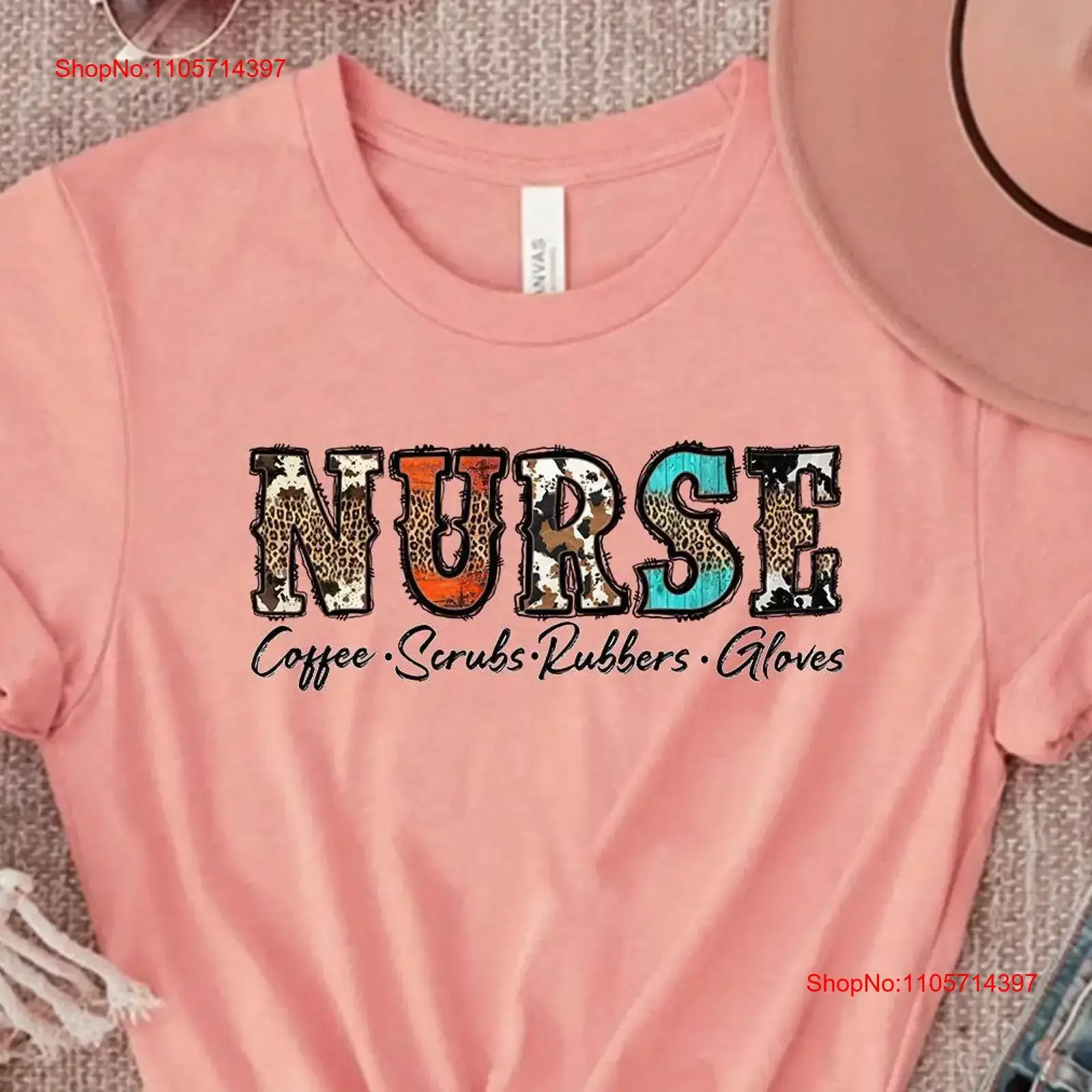 Coffee Scrubs Rubber Gloves T Shirt Nurse Life Definition Nursing School s vintage Washed Unisex Versatile Stretched Slightly