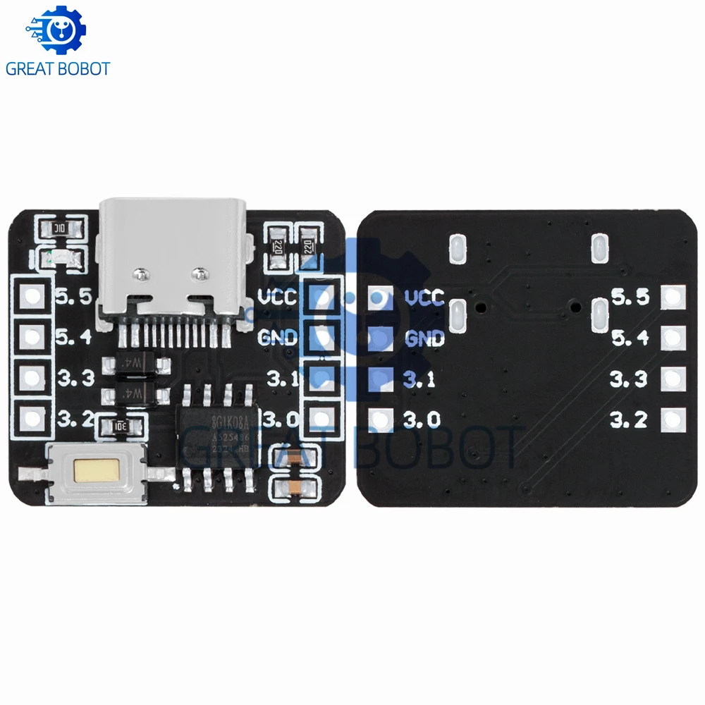 STC8G1K08A Core Board-ontwikkelbord: op zichzelf staande ADC, 51 microcontroller in 8-pins module