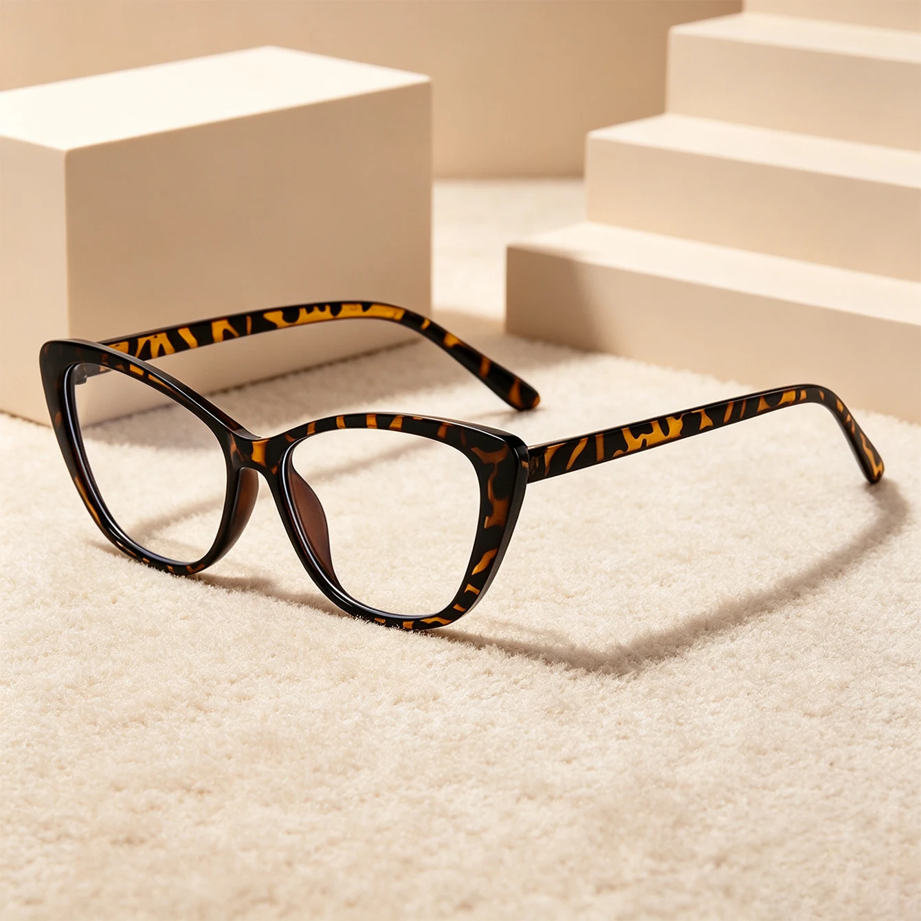 1pc Gradient Cat Eye Blue Light Blocking Glasses Anti Eye Strain Computer Eyewear Decorative Spectacles for Unisex Daily Street