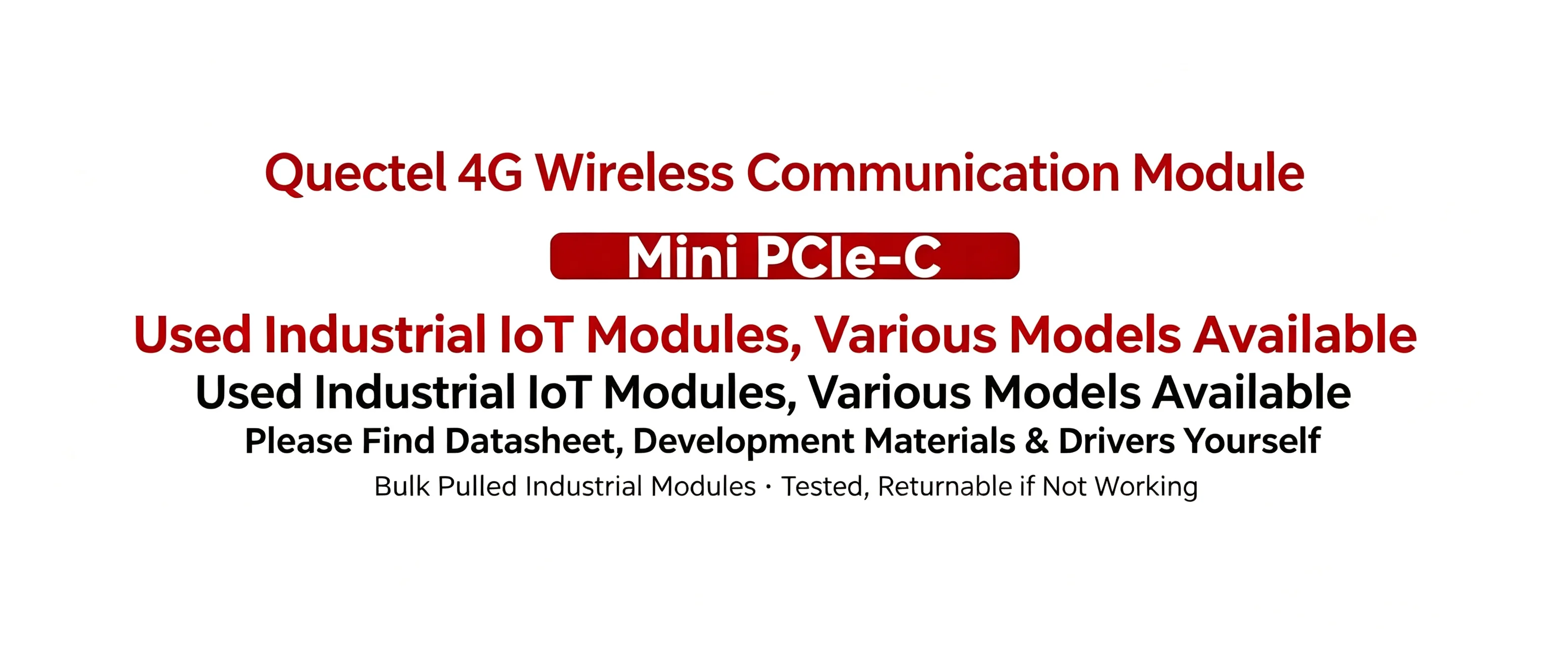EC200N-CNLA 4G Industrial IoT LTE Module MINIPCIE-C Full Netcom CAT1 S Wireless Communication