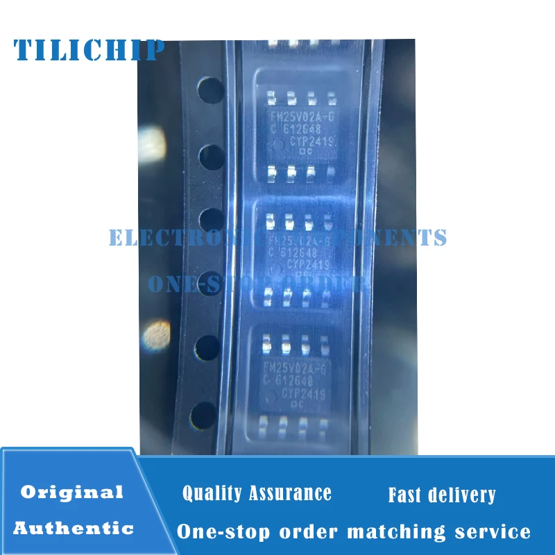 10pcs FM25V02A-GTR SOIC-8 FRAM ferroelectric memory chip
