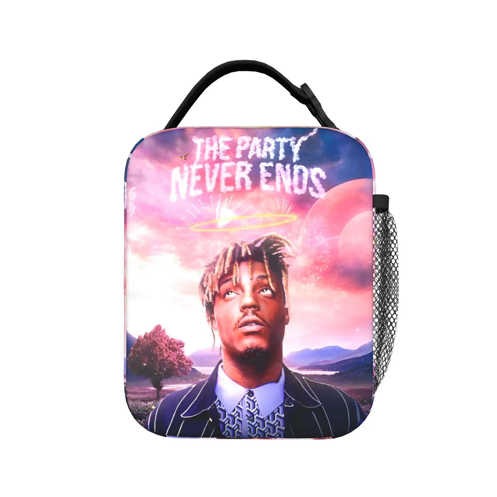 Juice Music Wrld Insulated Lunch Bag Thermal Bag Reusable,Meal Container Large Tote Lunch Box Girl Boy Office  Picnic