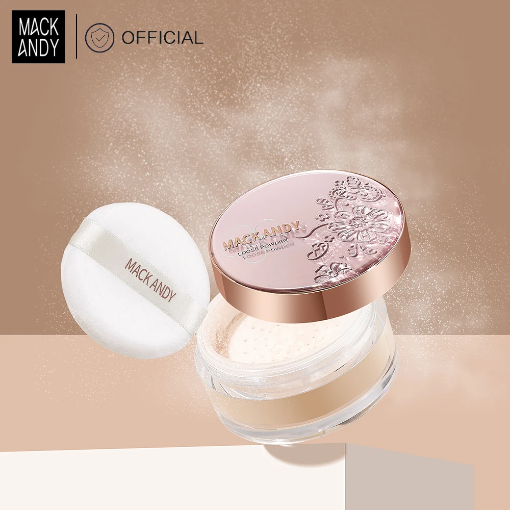 MACKANDY Baking Setting Powder Silky Loose Powder, Long Lasting Oil Control Concealer, Creates Soft Focus Effect Smooths Pores