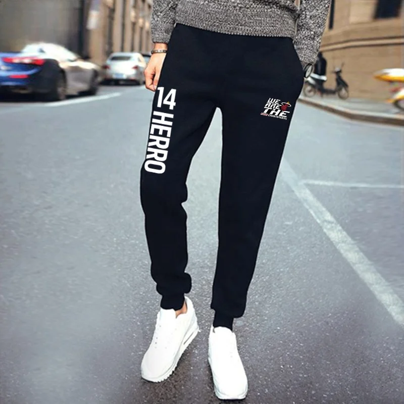 

Mi Heat ler Herro 4 Jersey Fan T Sport Pants Men Casual Loose Fit Baskeall Fans Small Footed Sweatpants