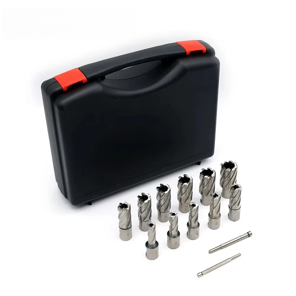 in Stock 13PCS HSS Metric Slugger Magnetic Drill Bit Broach Cutter Annular Cutter Set for Magnetic Base Drill