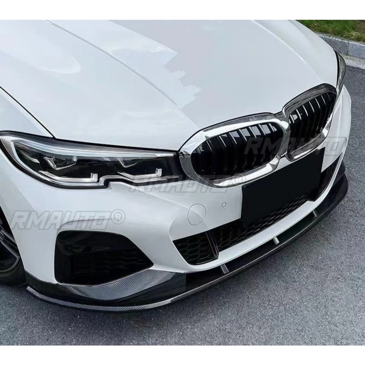 

For BMW 3 Series G28 G20 2020 Car Front Bumper Spoiler Lip Diffuser Modification Part Bumper Guard Protector Cover Accessories