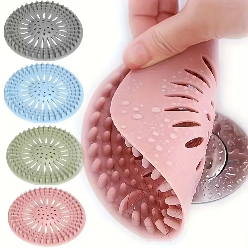 2-Pack Hair Catcher Drain Strainer, Multi-Slot Design, Prevents Clogs, Easy Install for Sink & Shower