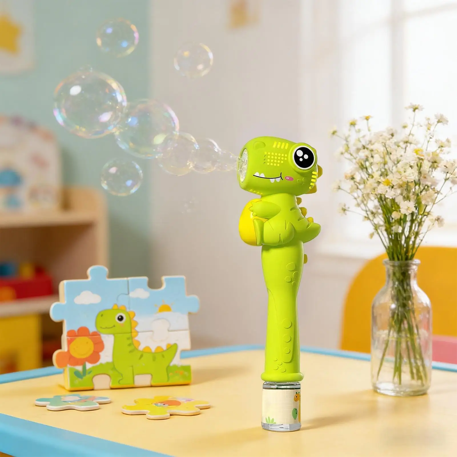 

Bubble Machine for Kids Dinosaur Shape Automatic Toys Bubble Blower Rechargeable for Backyard Camping Beach Party Pool Vacation
