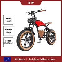 Hidoes B10 Electric Bicycle 1200W 48V13AH Ebike 20*4.0 Inch Fat Tire Off-Road Mountain Electric Bike Full Suspension Motorcycle