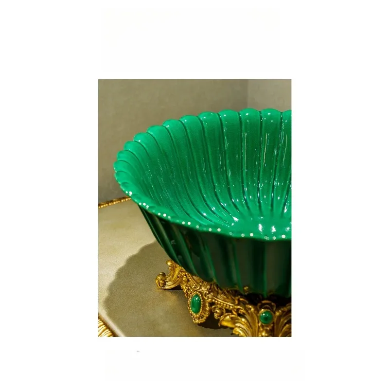 Coffee table household large-diameter flower pot retro style high-end decorative ornament